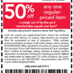 50 Off One Regular Priced Item At JoAnn s Kroger Krazy