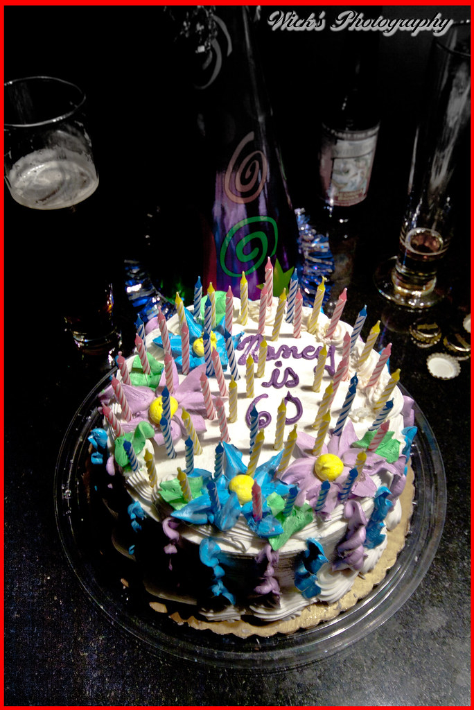 60 Candles Birthday Cake Having Sixty Candles On A Birthda Flickr