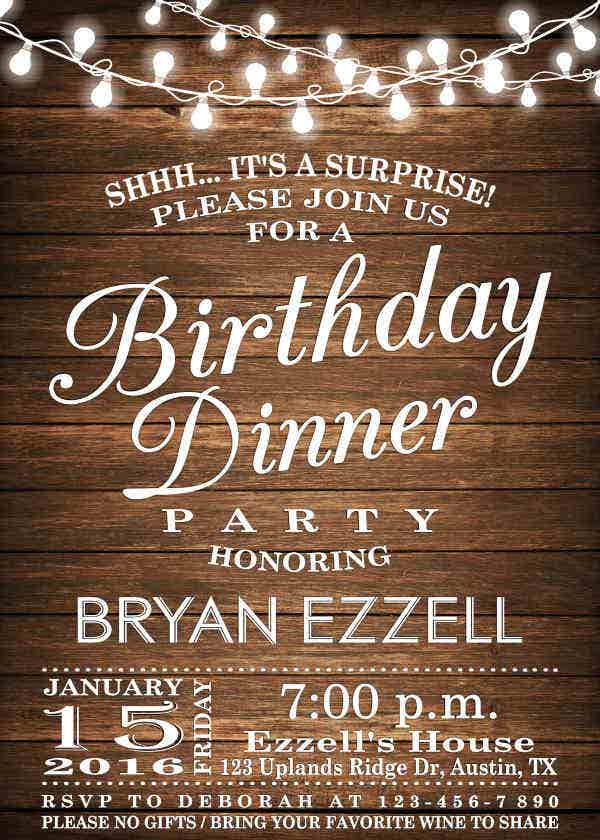 62 Printable Dinner Invitation Templates PSD AI Word Free 