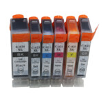 6PK PGI820 820 CLI821 821 Ink Cartridge Replacement For Canon Pixma