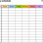 7 Day Planner Template Beautiful Weekly Schedule Template For Word