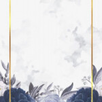 7 Dusty Blue Floral Birthday Invitation Templates Flower Background