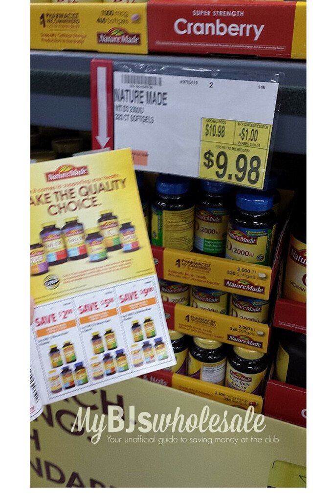  7 In New Nature Made Vitamins Coupons Nice Deal At BJ s MyBJsWholesale