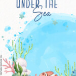 7 Under The Sea Themed Birthday Invitation Templates With Mermaid