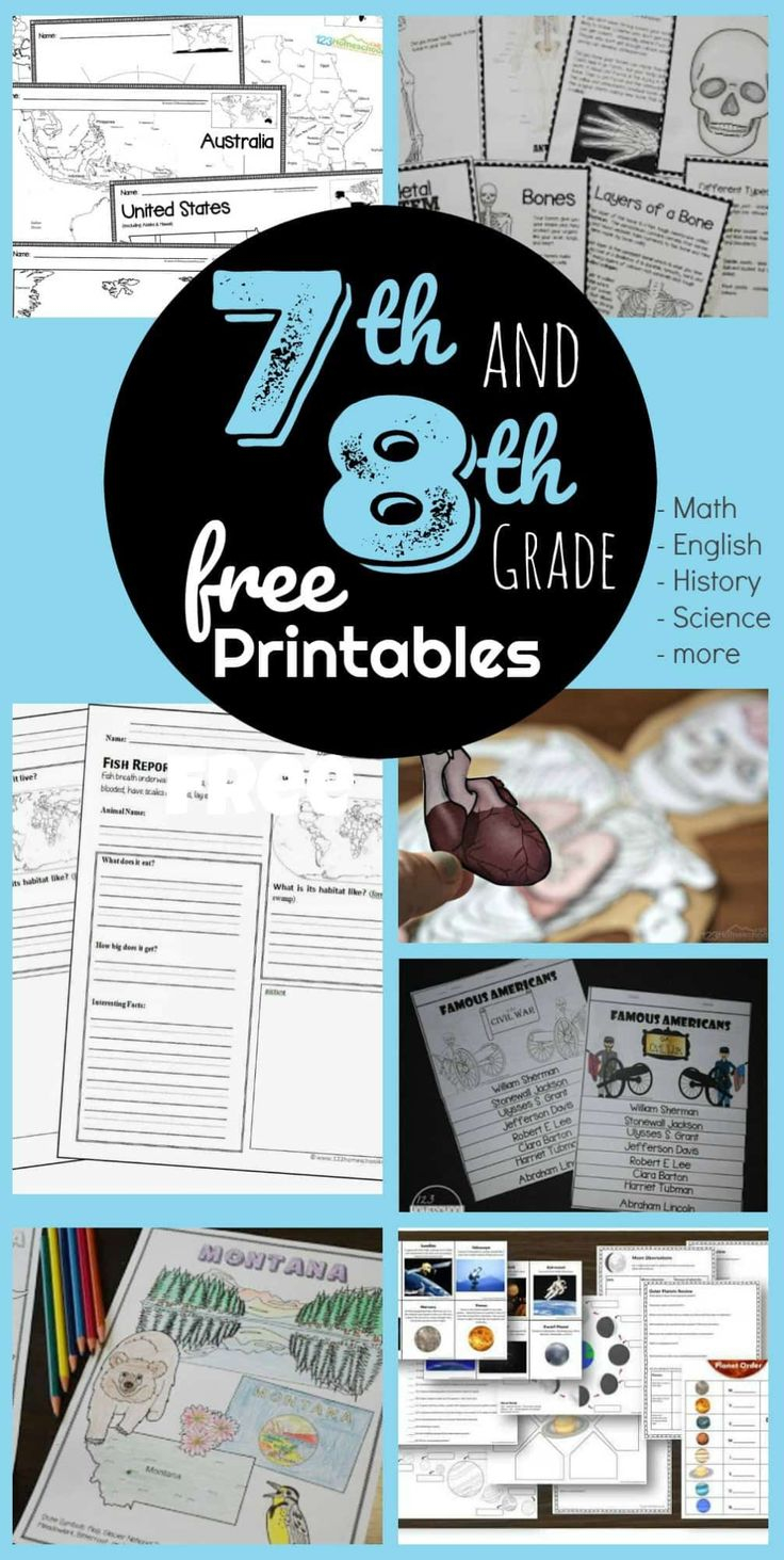 7th 8th Grade Worksheets Science Worksheets Social Studies