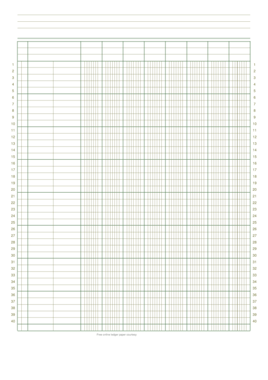 8 Column Ledger Paper Printable Pdf Download