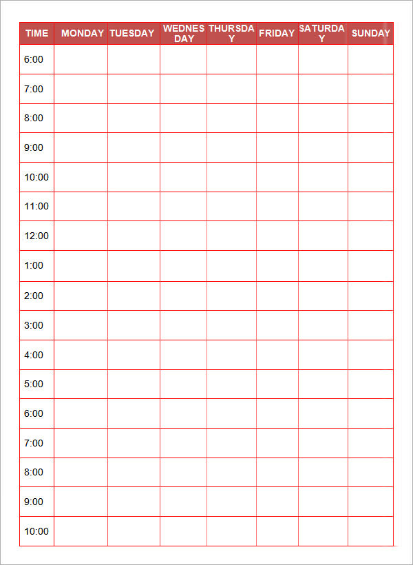 8 Free Printable Daily Planner Templates Sample Templates