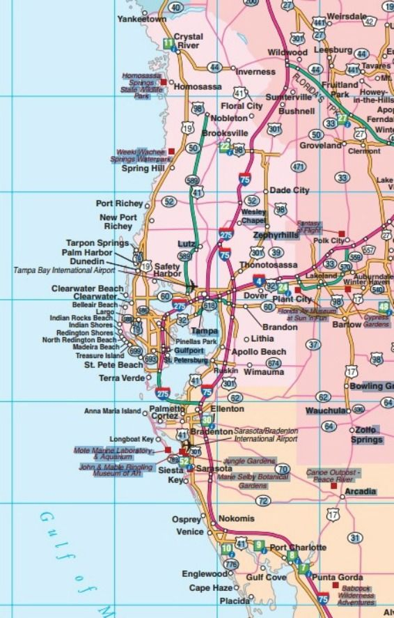 A Florida Road Map Makes Your Florida Backroads Travel More Fun 