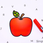 A Is For Apple Letter Find Simple Fun For Kids VIP