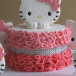 A Ruffle Hello Kitty Cake With Sugar Cookies Decorated CakesDecor