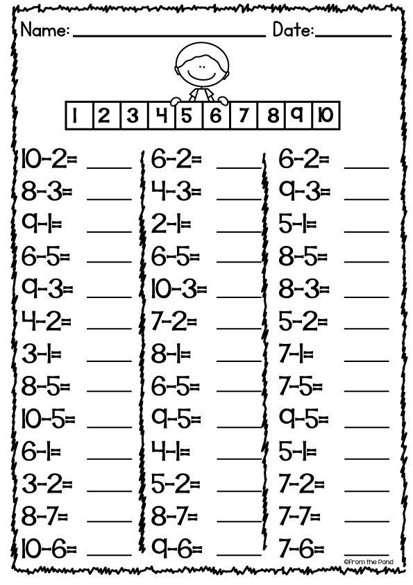 Math For 1st Graders Printable Worksheets FreePrintable.me