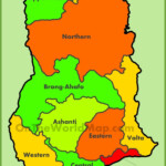 Administrative Map Of Ghana