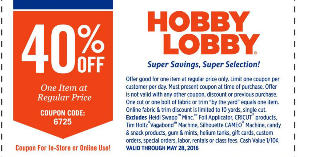 Alabama Customers Sue Hobby Lobby Over Coupon