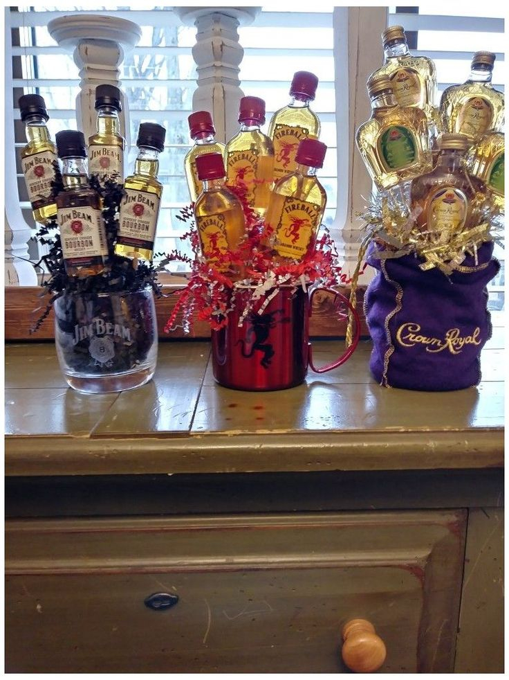 alcohol gift basket for men mini bottles
