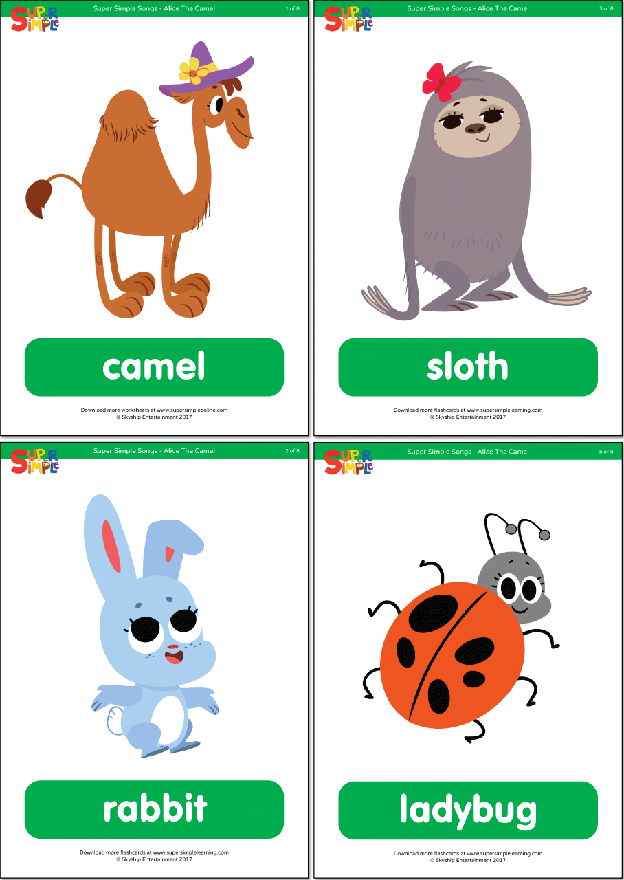 Alice The Camel Flashcards Super Simple