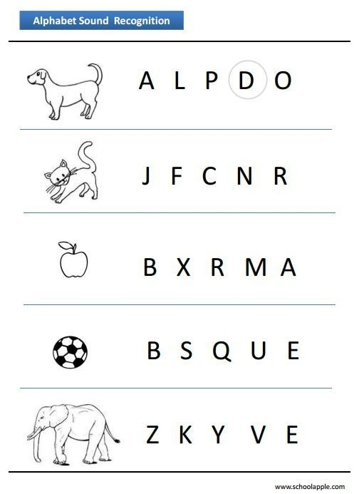 Alphabet Recognition Worksheets For Preschool Worksheets Master