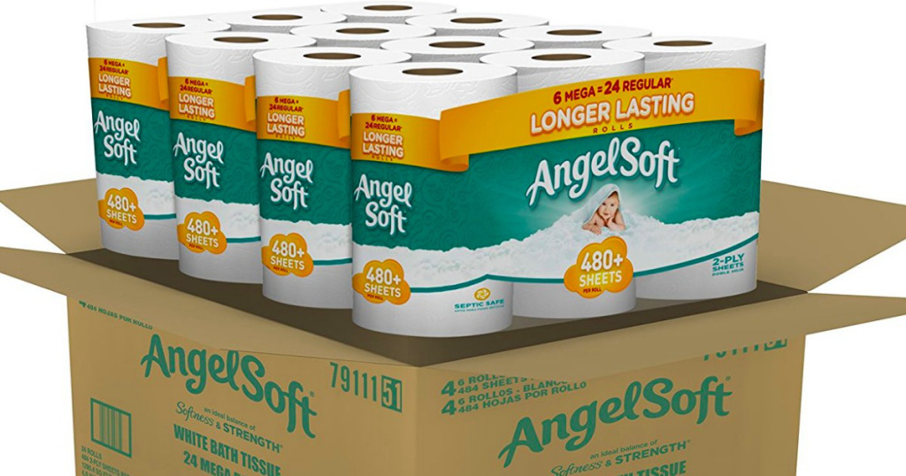 Amazon Angel Soft Toilet Paper Mega Roll 24 Pack For As Low As 14 95 