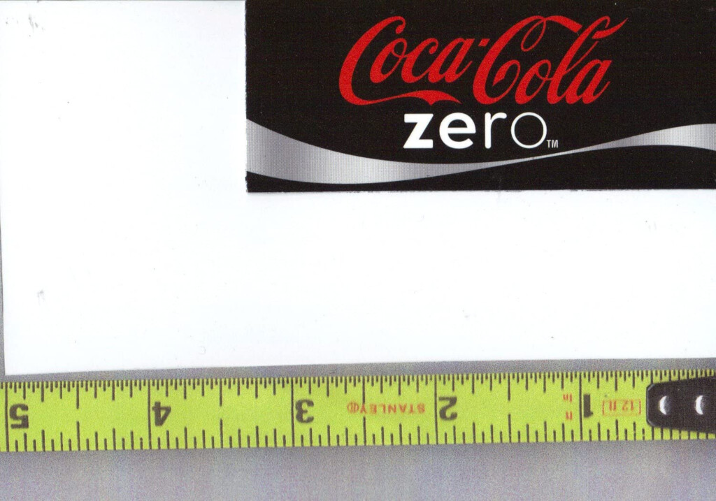 Amazon Magnum Small Rectangle Size Coke Zero LOGO Soda Vending 