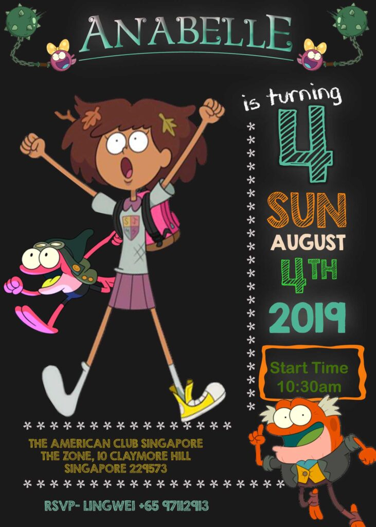 Amphibia Birthday Invitation Oscarsitosroom