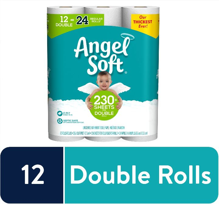 Angel Soft Toilet Paper 12 Double Rolls 5 97 STL Mommy