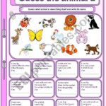 Animal Guess Worksheets 99Worksheets