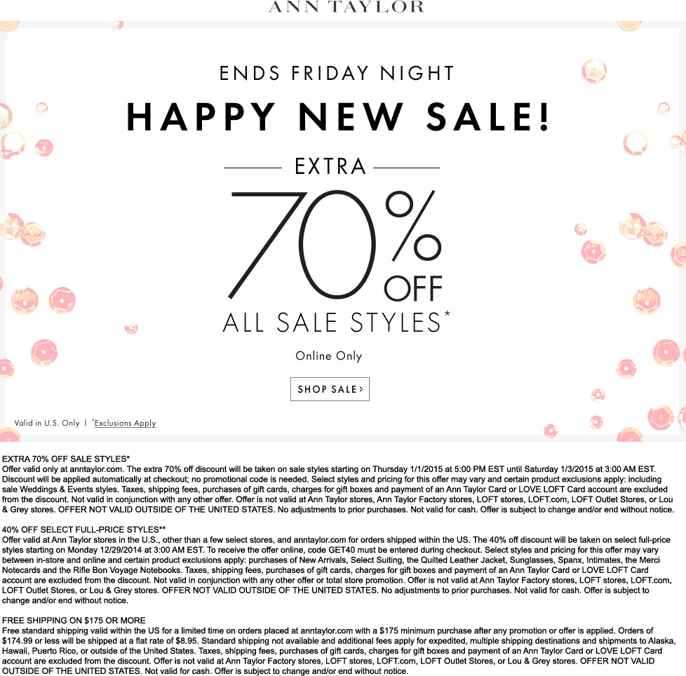 Ann Taylor April 2021 Coupons And Promo Codes