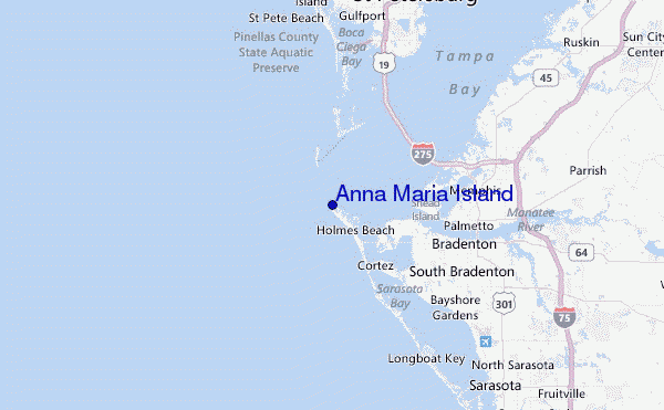 Anna Maria Island Golfvoorspellingen En Surfberichten Florida Gulf USA 