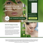 Anti Ageing Skin Care Solution Bank Page Design