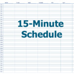 Appointment Schedule Template 15 Minute Increments Printable Schedule