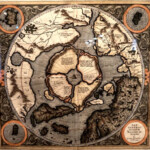 Arctic Map In 2020 Earth Map Antique Maps Ancient Maps