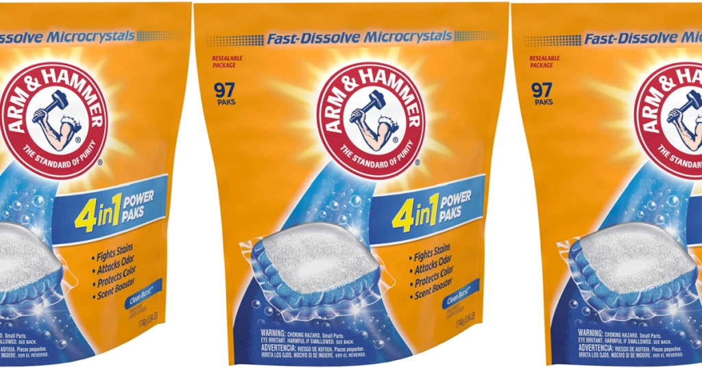 Arm Hammer Laundry Detergent Pods 97 Count Only 8 92 On Amazon