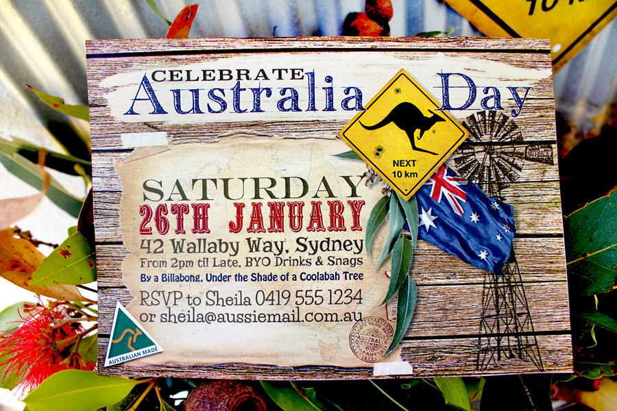 Australia Day Invitation Free Printable The Sassaby Party Co 