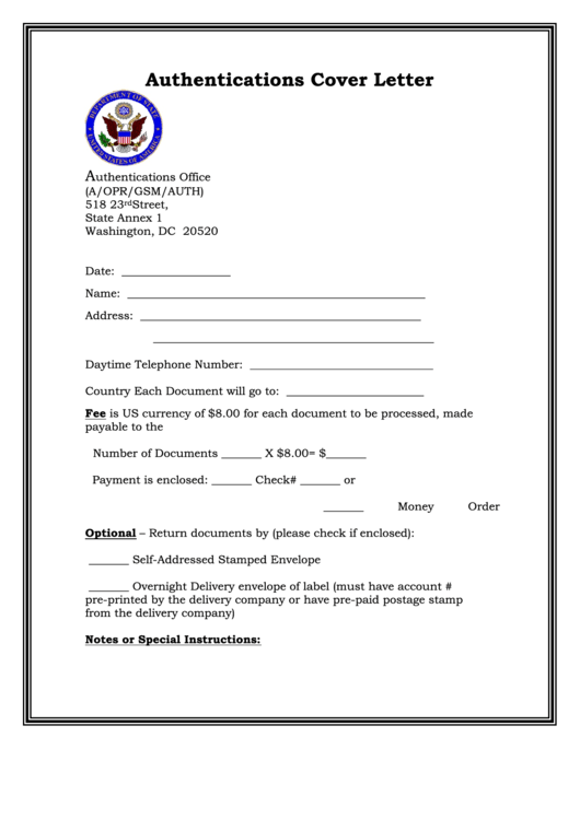 Authentications Cover Letter Printable Pdf Download