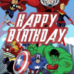 Avengers Birthday Birthday Card Printable Superhero Birthday