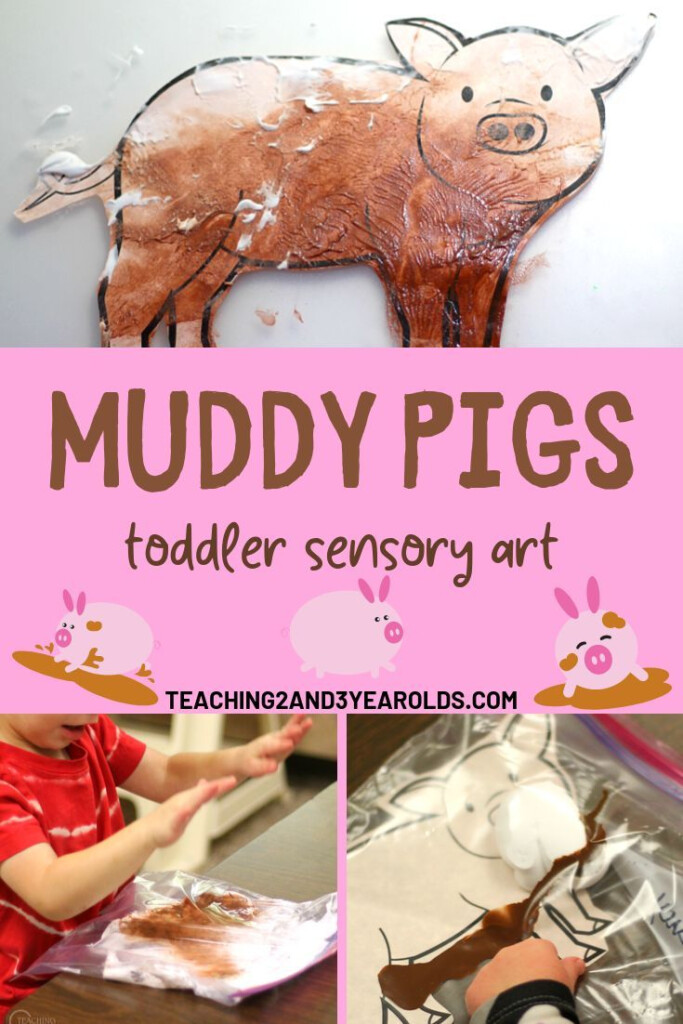 Awesome Muddy Pig Sensory Art For Toddlers Farm Theme Preschool Art 
