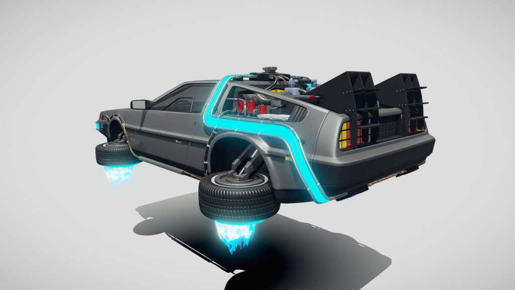 Back To The Future Delorean Episode 2 Future Buy Royalty Free 3D 