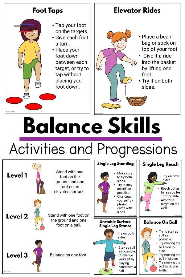 Balance Activities For Kids sensorythings Get 20 Different Balance