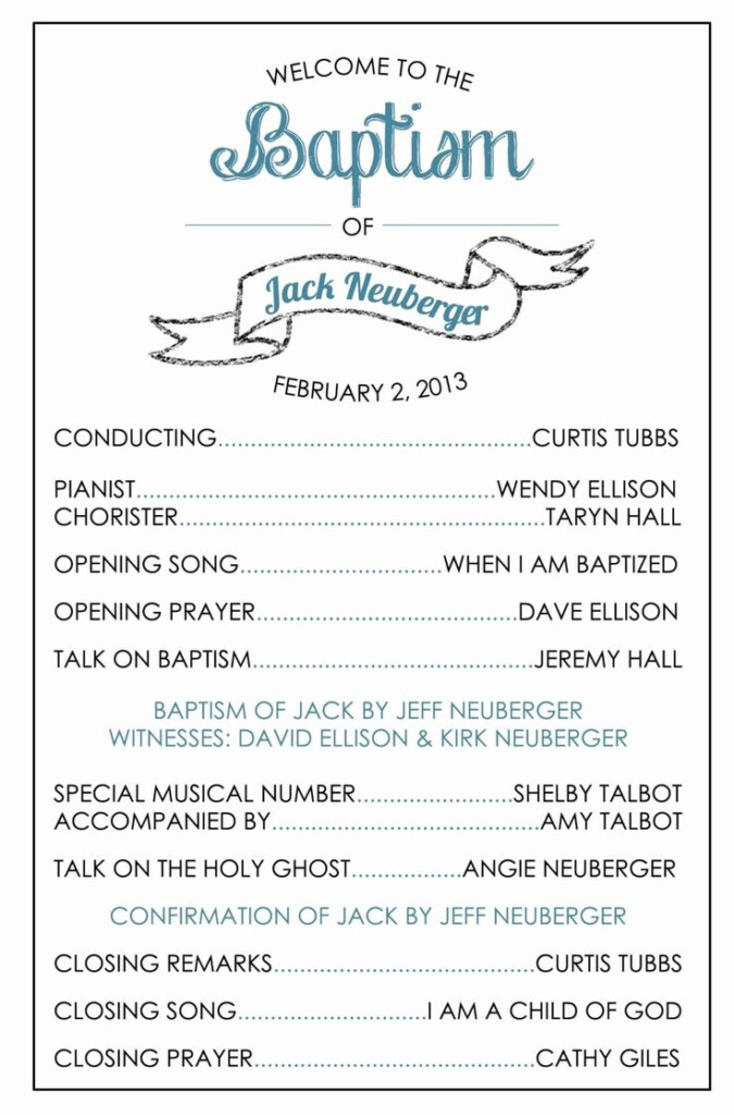 Baptism Invitation Template Microsoft Word Lovely Lds Baptism Program 