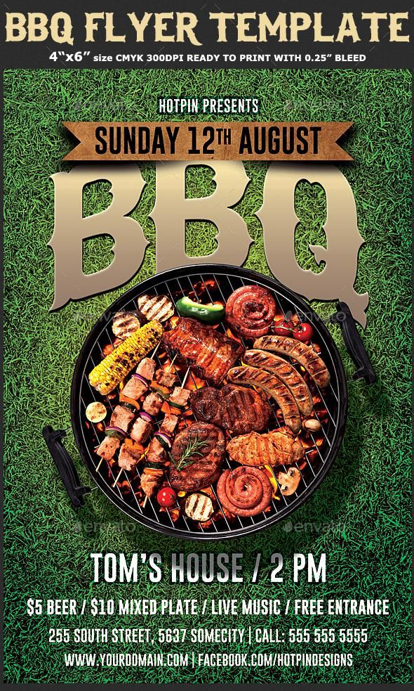 Barbecue Bbq Flyer Template Bbq Festival Bbq Restaurant Promotions