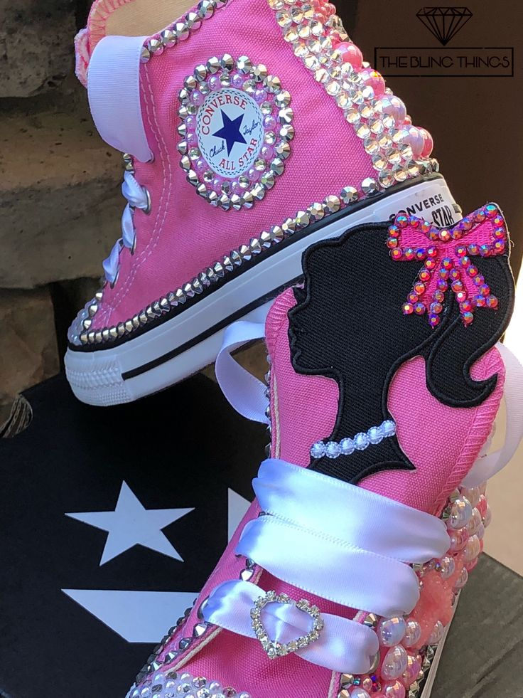 Barbie Bling Converse Kids Bling Converse Bedazzled Converse Baby 