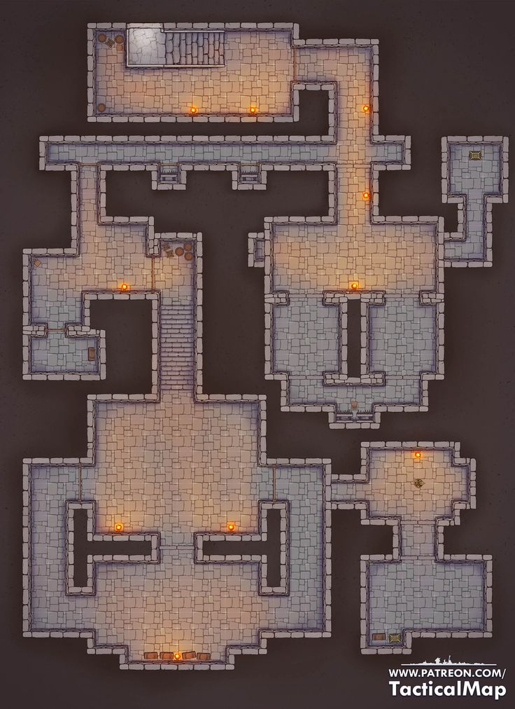 Basement Traps 32x44 Tactical Master On Patreon In 2021 Dungeon 