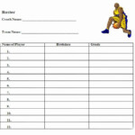 Basketball Tournament Registration Form Template Elegant 30 Of