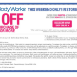 Bath Body Works 10 Off 30 Printable Coupon Expires June 5 Al
