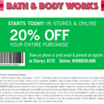 Bath Body Works January 2021 Coupons And Promo Codes