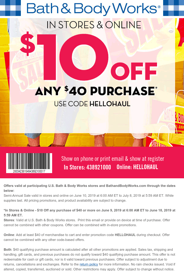 Bath Body Works May 2020 Coupons And Promo Codes