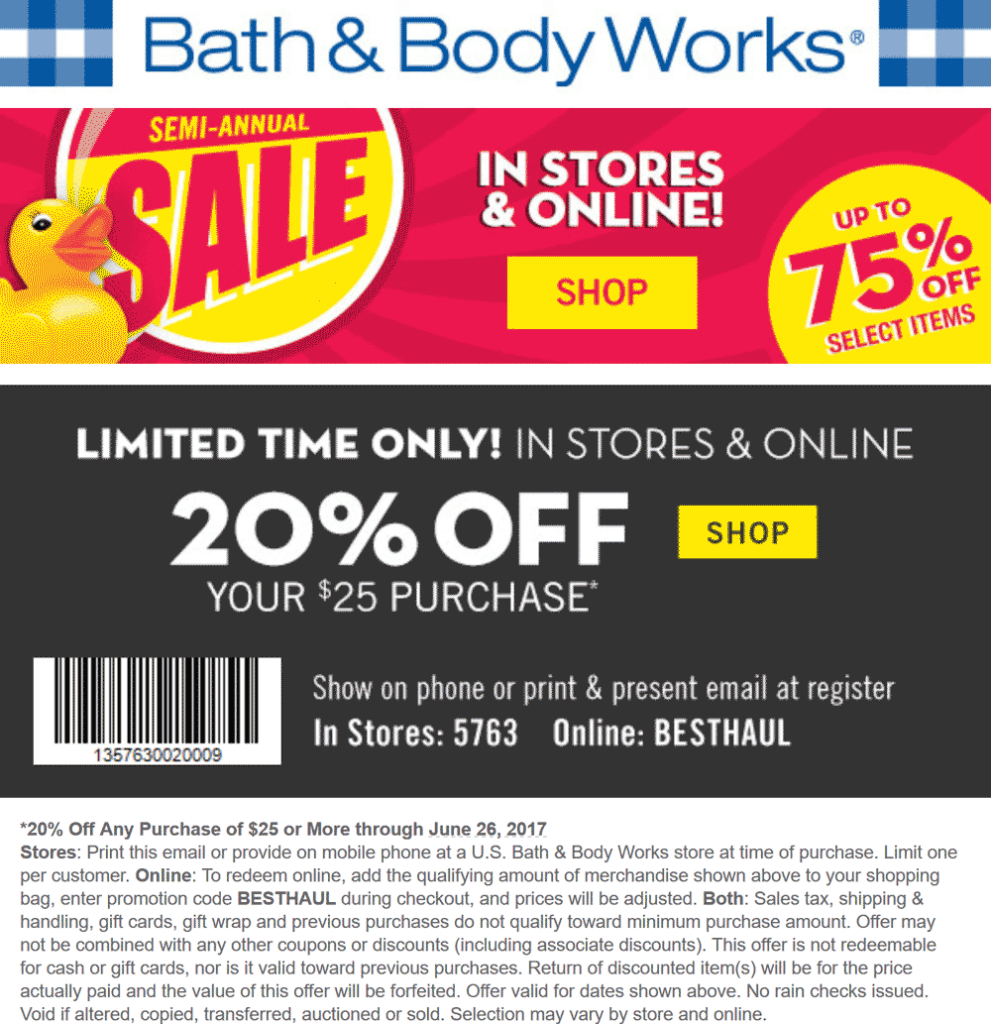 Bath Body Works November 2020 Coupons And Promo Codes 