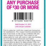 Bath Bodyworks Canada Printable Coupons 10 Off 30 Or 15 Off 40