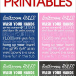 Bathroom Rules Free Printable Bathroom Rules Free Printables Toilet