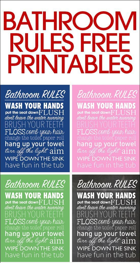 Bathroom Rules Free Printable Bathroom Rules Free Printables Toilet 