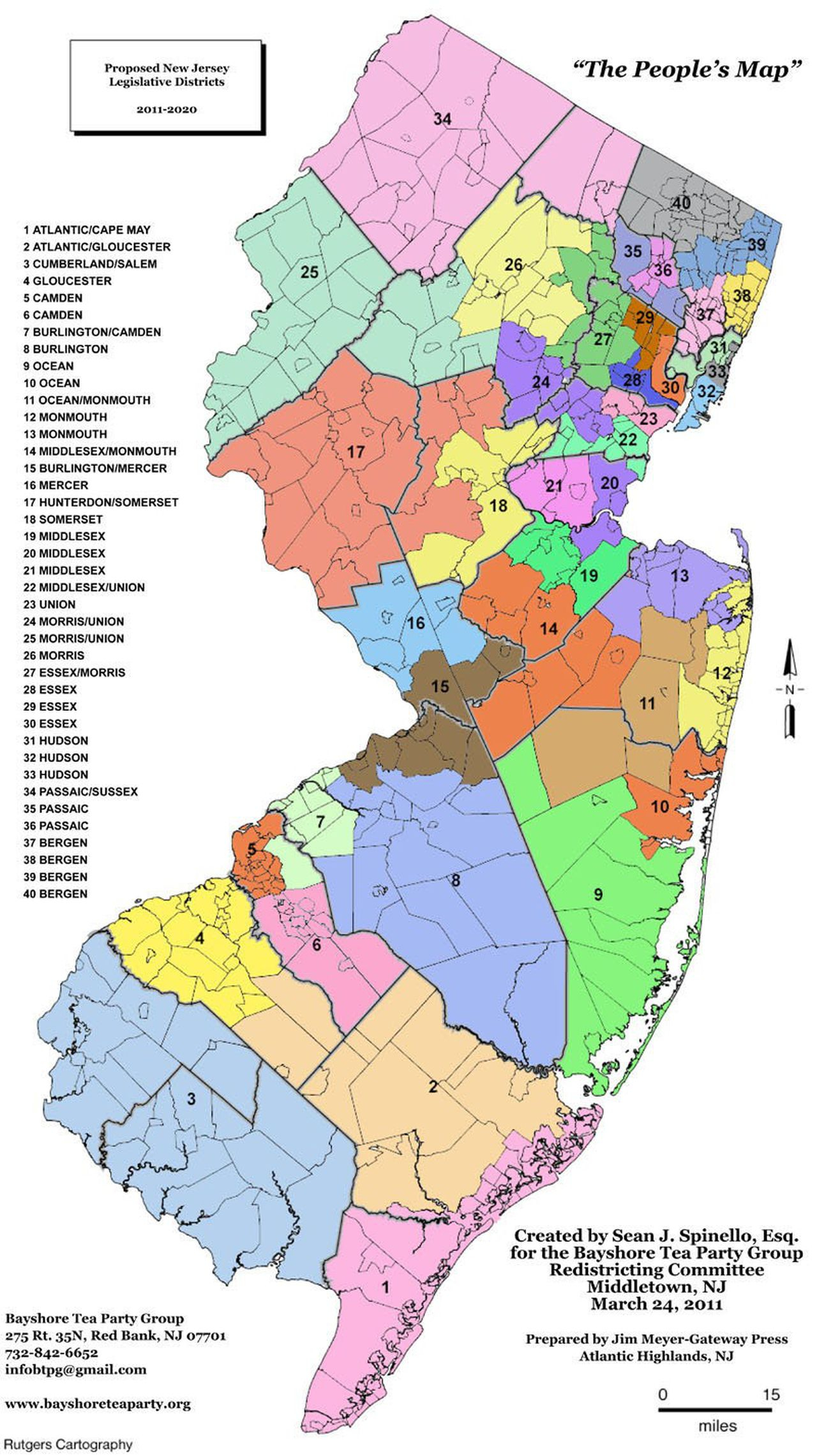 Bayshore Tea Party Group Offers Redistricting Commission Their Version